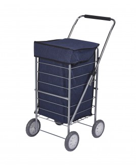 Lorenz Large 4 Wheel Caged Shopping Trolley -Carton of 5